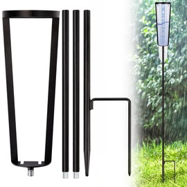 Outdoor Rain Gauge Stand for AcuRite 00850A3, Freestanding Mount for Yard, Garden, or Farm, Easy to Use and Clean, Improved Accuracy, Adjustable Height (13.9" or 23.3"), Rain Gauge Not Included