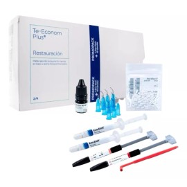 Ivoclar Kit 2 Resinas Te Econom Plus Ivoclar A2 A3 4gr Bond Acido