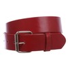 1 1/2" (38mm) Snap On Plain Leather Jean Belt With