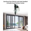 Storefront Door Mortise Lock 1-1/8" Door Locks with Backset Deadbolt