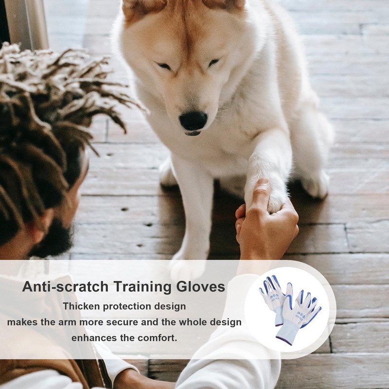 DOITOOL Anti Bite Gloves for Dogs, Medium, Rubber, Polyvinyl Chloride