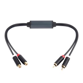 Nicear Geräuschisolator, Audio-Brumm-Eliminator, Erdungsschleifen-Geräuschisolator, verwendet Klinken-Audiokabel, um Brummgeräusche aus dem Auto-Audiosystem zu eliminieren