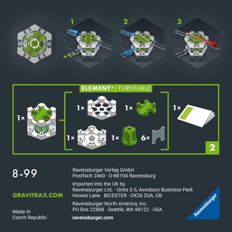 Ravensburger - GraviTrax Pro Element Turntable: Ordina le biglie, Accessorio