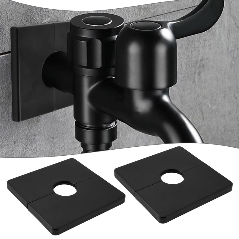 OTOTEC 4PCS Wall Split Flange Aperture 22mm ABS 85.5mm Self-Adhesive