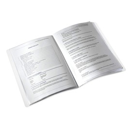 Leitz A4 Display Book, 40 Pockets, 80 Sheet Capacity, Transparent Pockets, Purple, Wow Range, 46320062