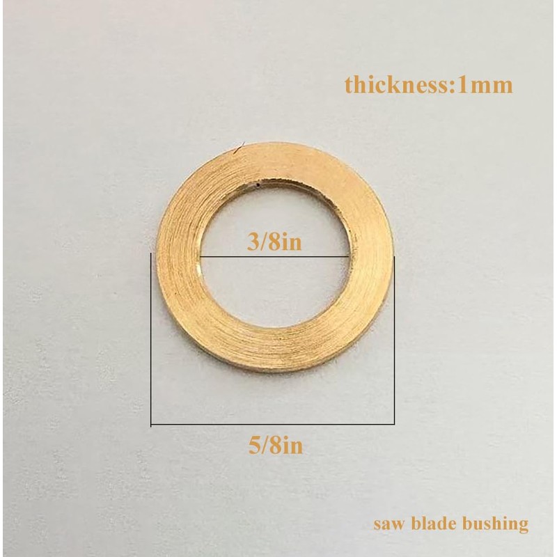 4PCS Saw Blade Bushings, 1" to 20mm Brass Adapter Bushing