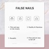 Red False Nails - 32PCS Short False Nails - Square