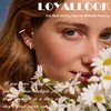 LOYALLOOK Flat Back Earrings for Women Men Silver Cartilage Earring