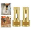 2Pcs Diamond Hole Saw Opener Brazing Drill Bit Drilling Marble