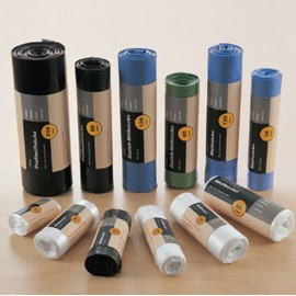 Noor Bin Liners 120 L Roll of 10 70 x 110 cm Blue