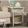 Rustic Cottage End Table with 1 Drawer and 1 Shelf,