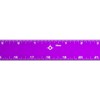 Alumicolor Aluminum Straight Edge with Center Finding Back, 36IN, Purple