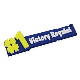 #1 Victory Royale Keychain - Battle Royale Collectible - 3D-Printed Gifts for Gamers