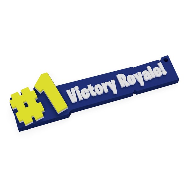 #1 Victory Royale Keychain - Battle Royale Collectible - 3D-Printed