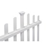 Zippity Outdoor Products ZP19001 No Dig Madison Vinyl Picket Fence,
