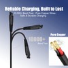 AZJCKEW USB Charging Cable Replacement for Skull Shaver Pitbull Razor