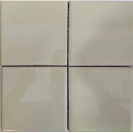 Talavera 50 Off-White 4 x4" Tiles Handmade Mexican Talavera Ceramic