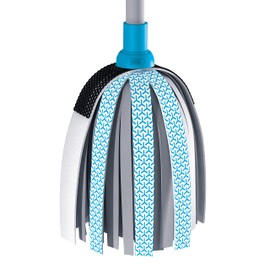 BLACK+DECKER BXFM002GB 3-action mop head suitable for hard floors, super absorbent microfibre, scratch-resistant scrubbing brush, cleans and polished, 35 cm x 14 cm x 11 cm, 63649