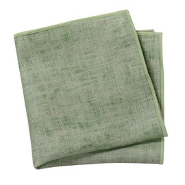 Spring Notion Mottled Linen Pocket Squares for Men, Olive