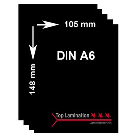 Top Lamination Laminiertechnik Black Craft Paper Coloured Card 10 Sheets A6 (105 x 148 mm) 90 g for Scrapbooking Craft Card DIY Creative Ideas