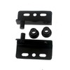 Black Pivot Hinges with Bushing Top and Bottom 2 Sets
