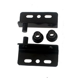 Black Pivot Hinges with Bushing Top and Bottom 2 Sets