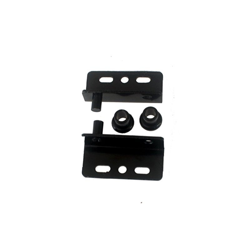 Black Pivot Hinges with Bushing Top and Bottom 2 Sets