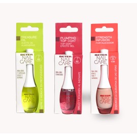 Beter - Nail Care Kit - Contains: Almond Oil for Nails and Cuticles, Nail Hardener and Gel Effect Top Coat, Moisturizes, Nourishes and Strengthens Nails, Ideal as a Gift