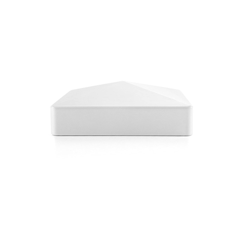 QWORK Vinyl Post Cap, 8 Pack 5" x 5" Vinyl