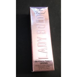 Too Faced Lady Bold Em Power Pigment Lipstick ~ 02 Hype Woman ~ New in Box