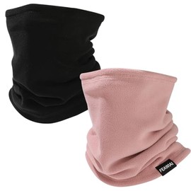Kit 2 Piezas Bufanda para Hombre y Mujer, Mascarilla Calentadora de Cuello de Invierno, Perfecto para Andar en Bicicleta, Esquiar, Correr u Otras