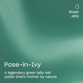 OPI Nail Lacquer Pose-in-Ivy | Semi-sheer Dark Forest Green Crème Chip Resistant Nail Polish | Make 'Em Jelly! Collection | Summer 2025