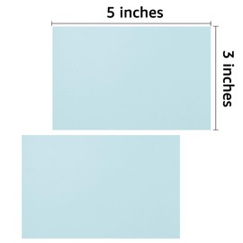 50 Sheets Blank Cardstock Paper 250 GSM Thick Heavy Cards Stock for DIY Art Projects, Card Making, Postcards, Greeting Cards, Birthday Party, Wedding Invitation (Light Blue, 3x5 inches)