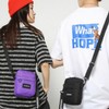Mini shoulder bag cross bag simple casual small shoulder bag Men's shoulder bag black/ONE 2ea