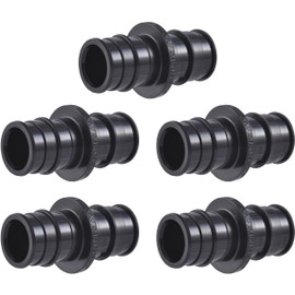 SharkBite 3/4 Inch Poly Expansion Coupling for PEX-A Pipe, Pack of 5, Plastic Plumbing Fittings, Plastic Coupling for PEX-A Tubing, UA016A5
