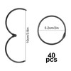 Curtain Rings 50 mm, Pack of 40 Curtain Rings, Curtain