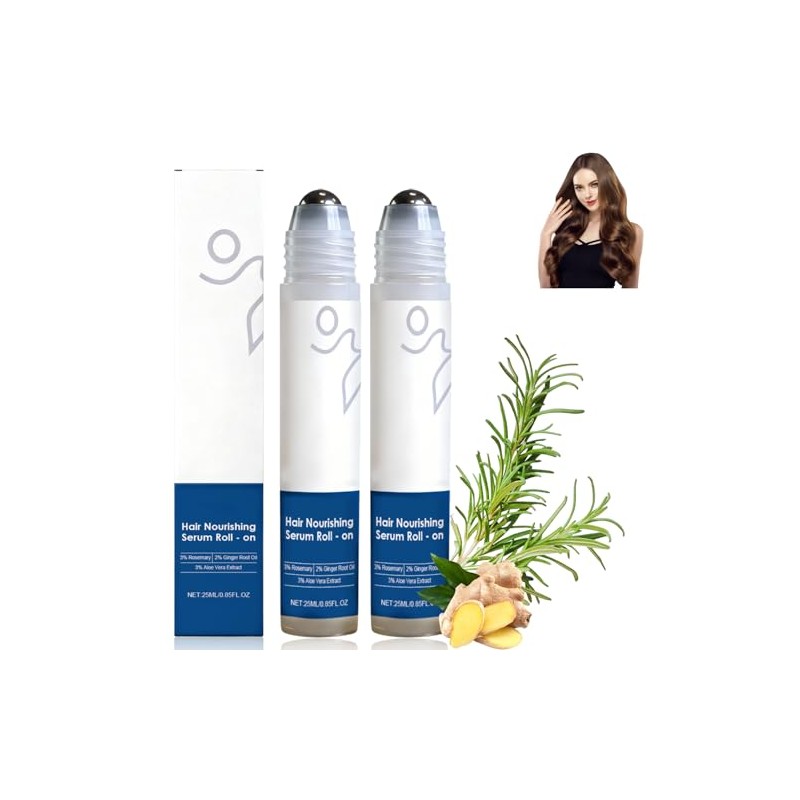 Rosemary Hair Serum Roll-On, Sérum Capilar, Hair Growth Serum