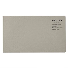 Nippon Management Association NOLTY Notebook, Horizontal Slim, Horizontal Ruled Cross, Greige NTBNT3106