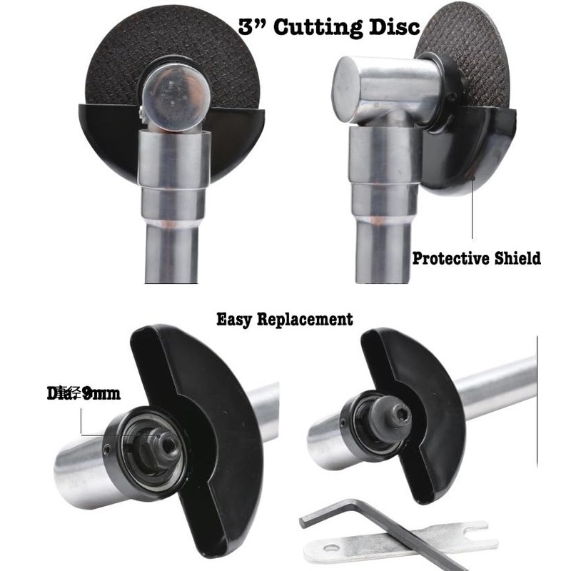 Generic 3” Pneumatic Cut Off Tool, 18000RPM Air Grinder, Extended