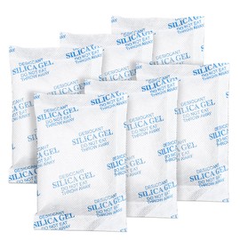 Silica Gel Packets – 50 Gram 25 Packs Moisture Absorbers, Desiccant Packs for Storage, Food Safe Desiccant for Foods, Seeds, 3D Filaments, Electronics, Safes