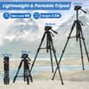 Sogries Tripod-60”Camera Tripod,Porfessional Aluminum Lightweight Travel Outdoor Tripods for Camera/DSLR/Cell