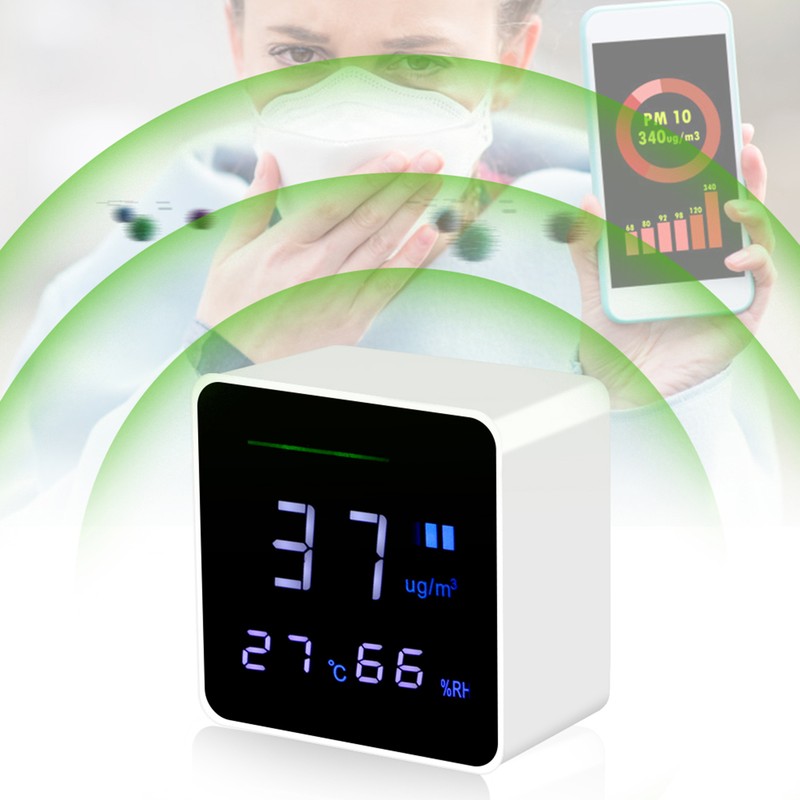 Compact Portable PM2.5 Tester Detector Air Quality Monitor Testing Tool