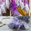 MECCANIXITY 100pcs Organza Bags 3x4 Inch Drawstring Favor Pouches Sheer