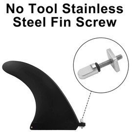 10Pcs Paddle Boards Fin Screw, M4x19mm Stainless Steel Longboards Veneer Surfboard Fin Screw Surf Tailboard Accessories