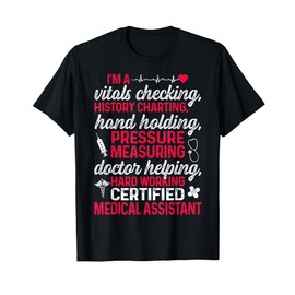 CMA Certified Medical Assistant Chart Assisting T-Shirt