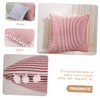 CHILDWEET Soft Stripe Throw Pillow Cover Creative Red Striped Design
