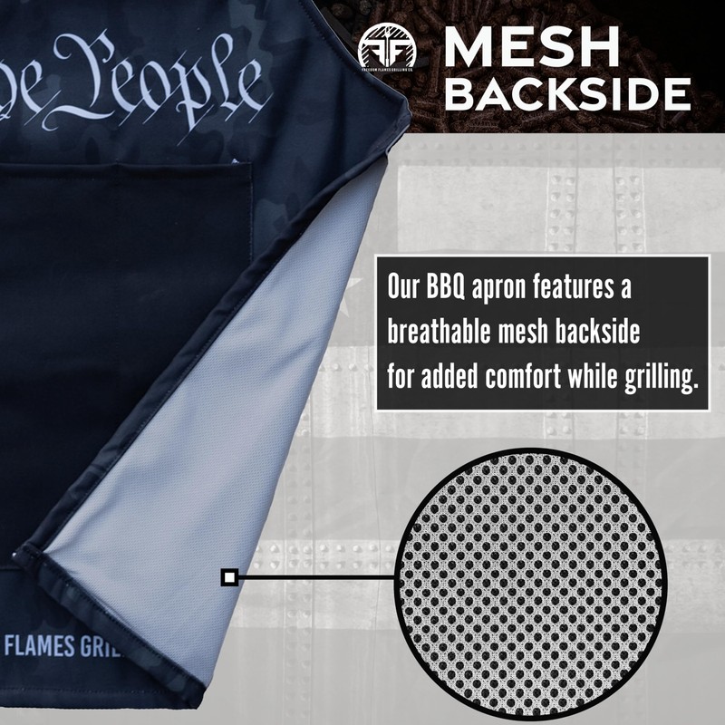 Freedom Flames BBQ Grill Apron | Made in the USA