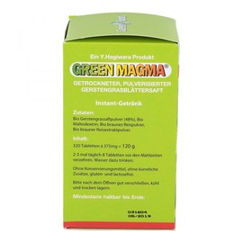 GREEN MAGMA Gerstengrasextrakt Tabletten 320 St