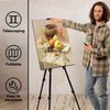 PUJIANG Art Easel for Painting, Portable Aluminum Painting Easel Stand
