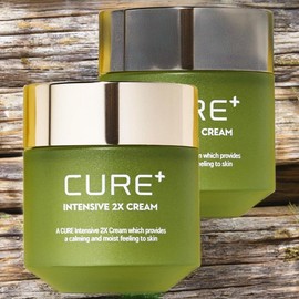 Kim Jeong-moon Aloe Skin Tone Up Skin Care Skin Nutrition Cure Intensive 2X Cream 2 x 50g / 김정문알로에 피부톤업 피부관리 피부영양 큐어 인텐시브 2X 크림 2개 50g